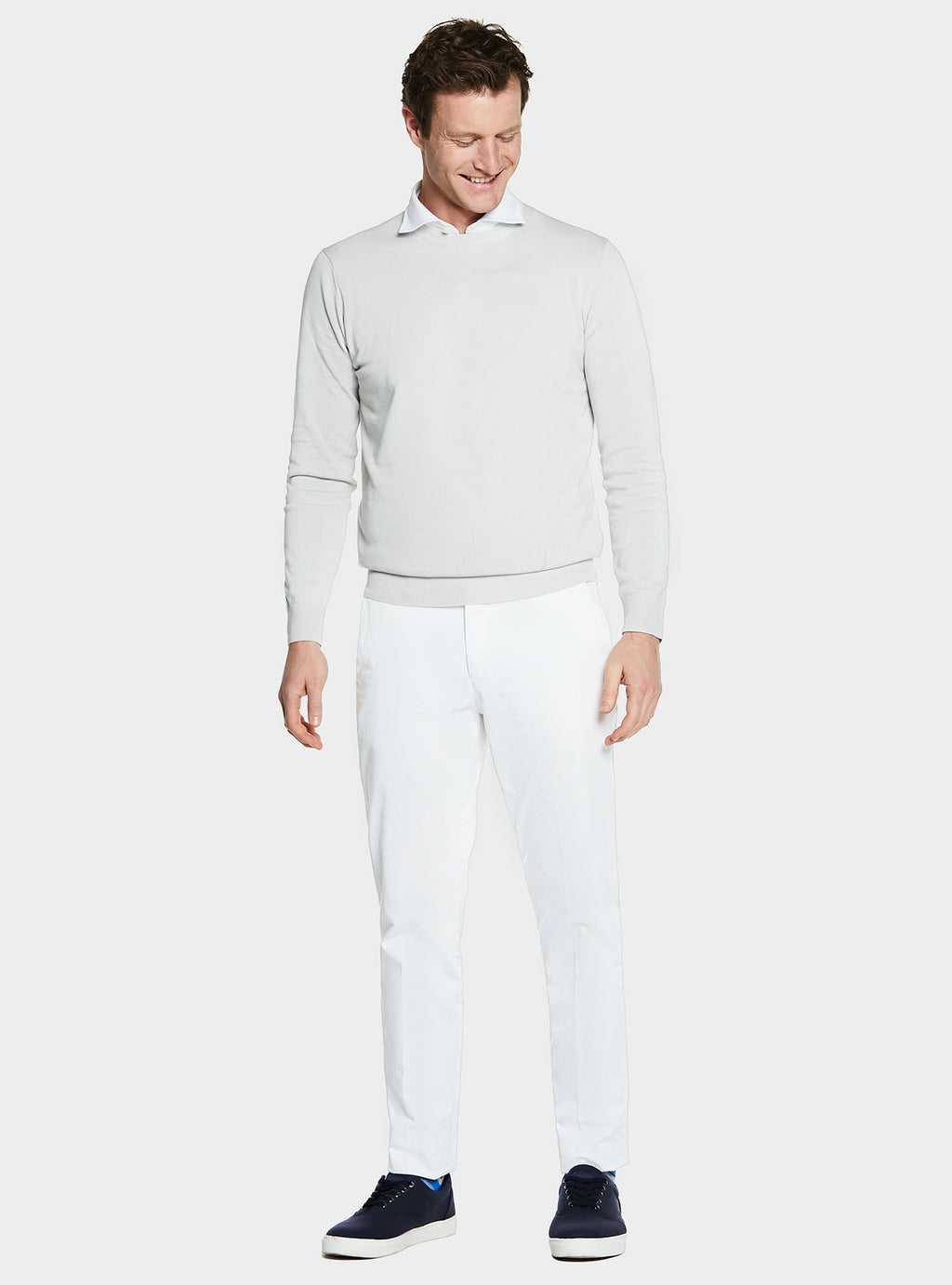 Maglia girocollo in puro cotone