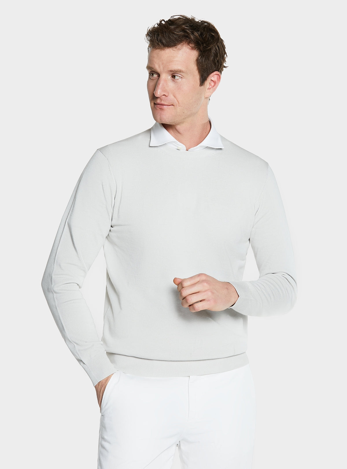 Maglia girocollo in puro cotone