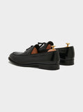 Mocassino in pelle con bon bon