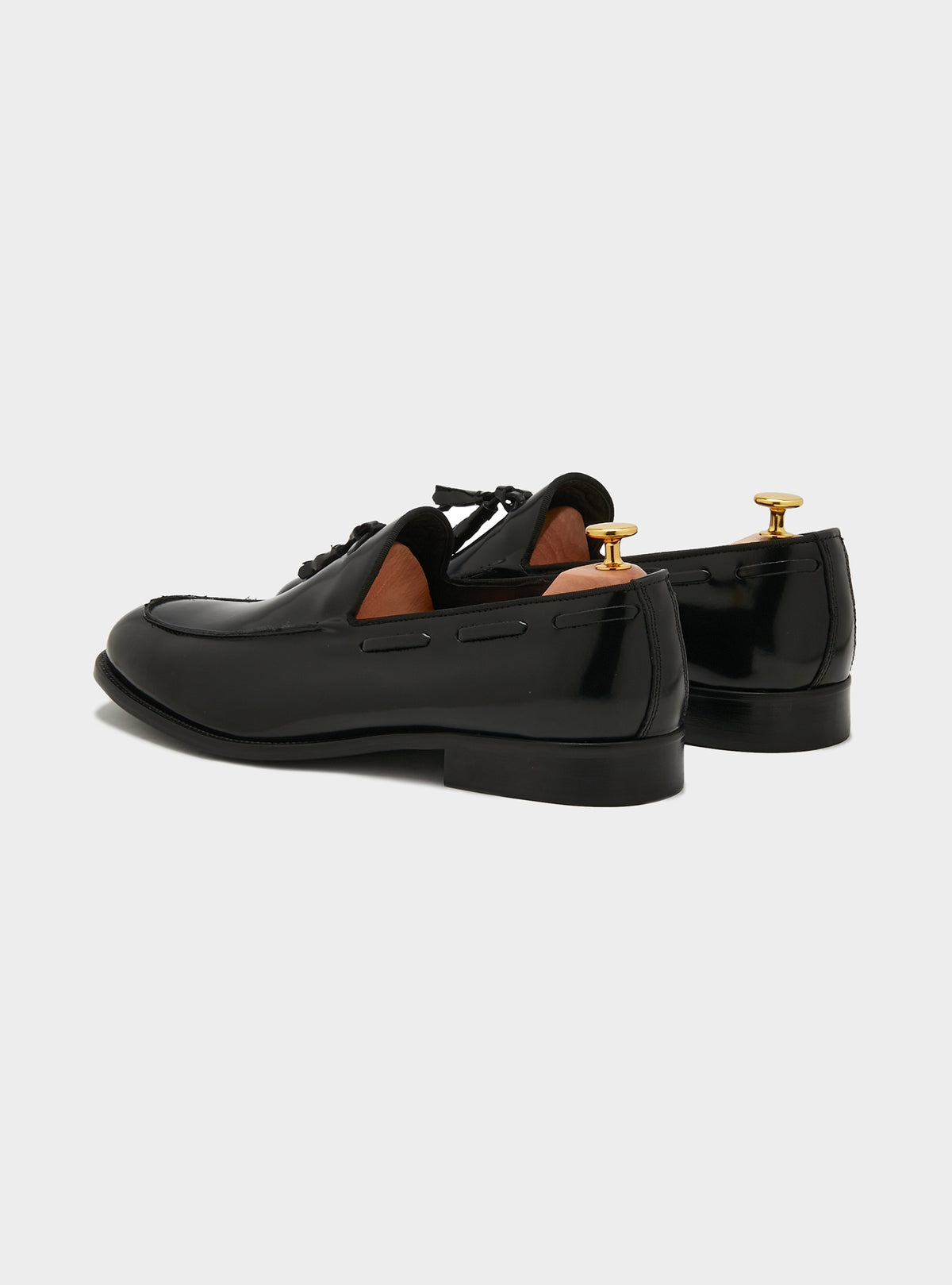 Mocassino in pelle con bon bon