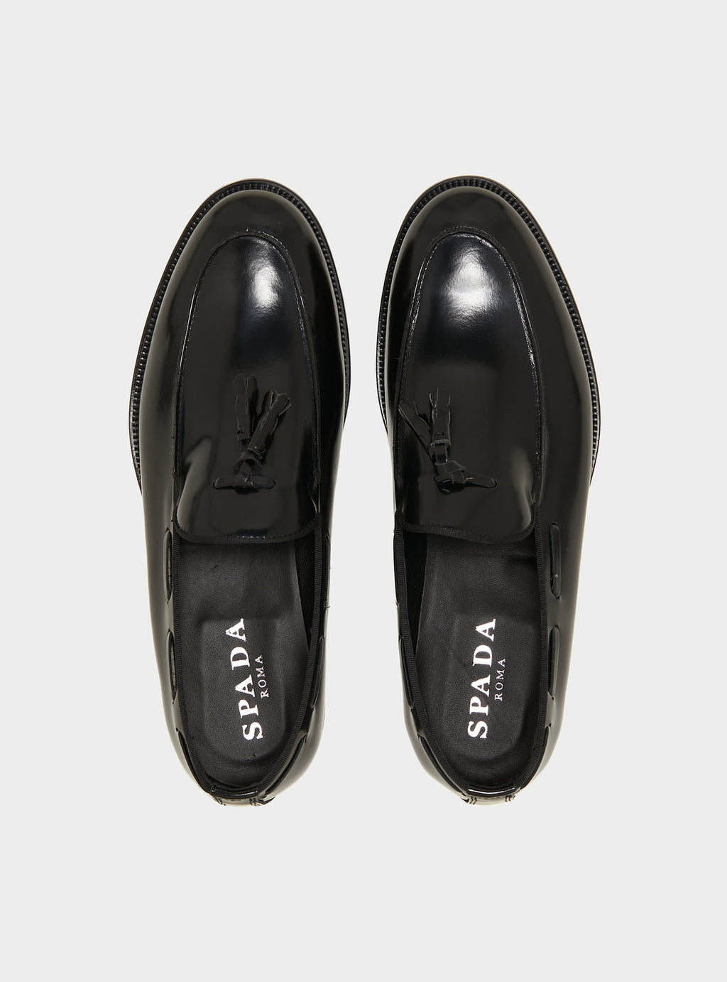 Mocassino in pelle con bon bon