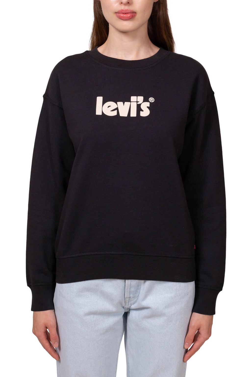 LEVI'S - Felpa donna relaxed girocollo con logo ad effetto gommato-5