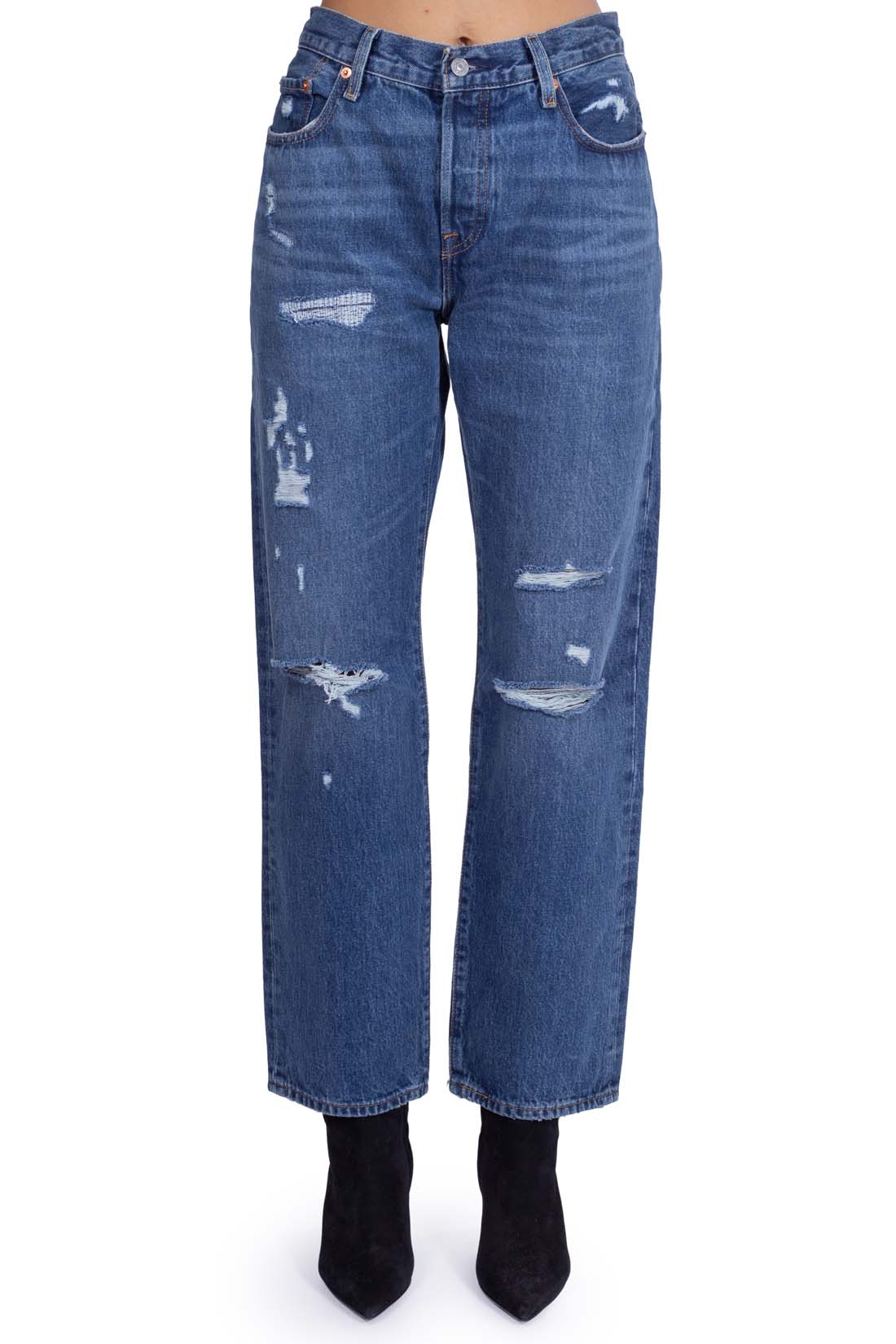 LEVI'S - Women's 501 '90s jeans with rips-21