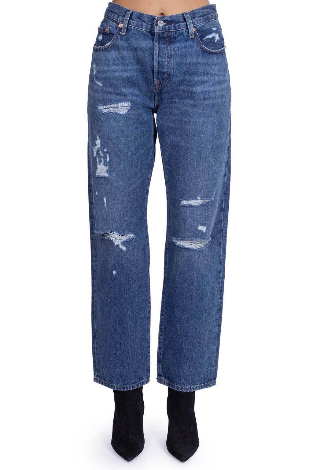 LEVI'S - Women's 501 '90s jeans with rips-1