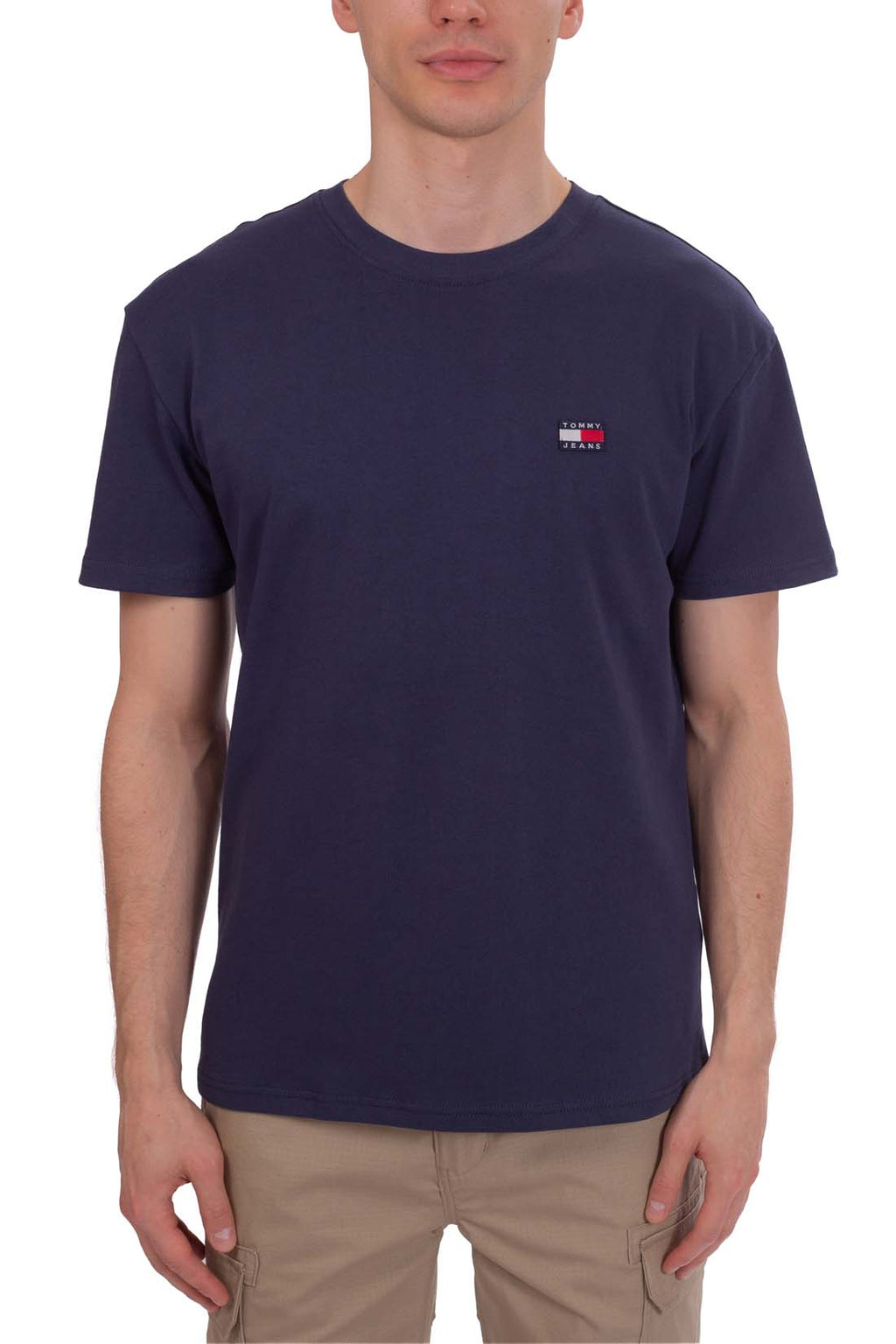 TOMMY JEANS - Men's relaxed T-shirt with logo patch  - Size S-5