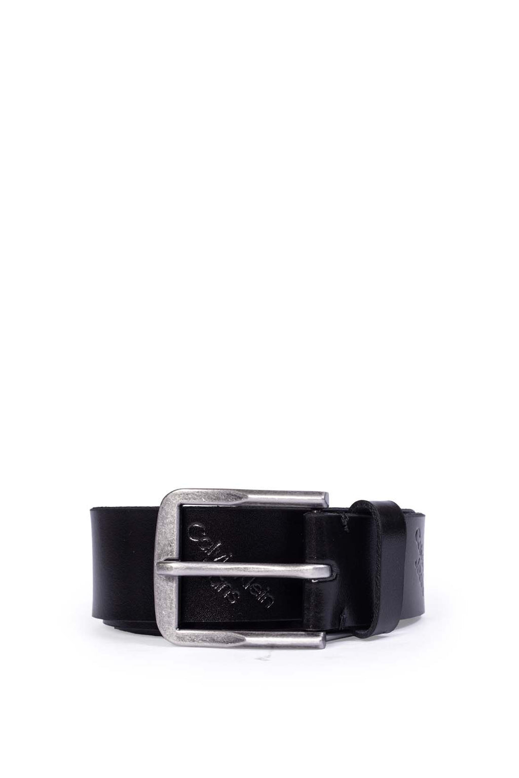 CALVIN KLEIN JEANS - Men's leather logo print belt-14