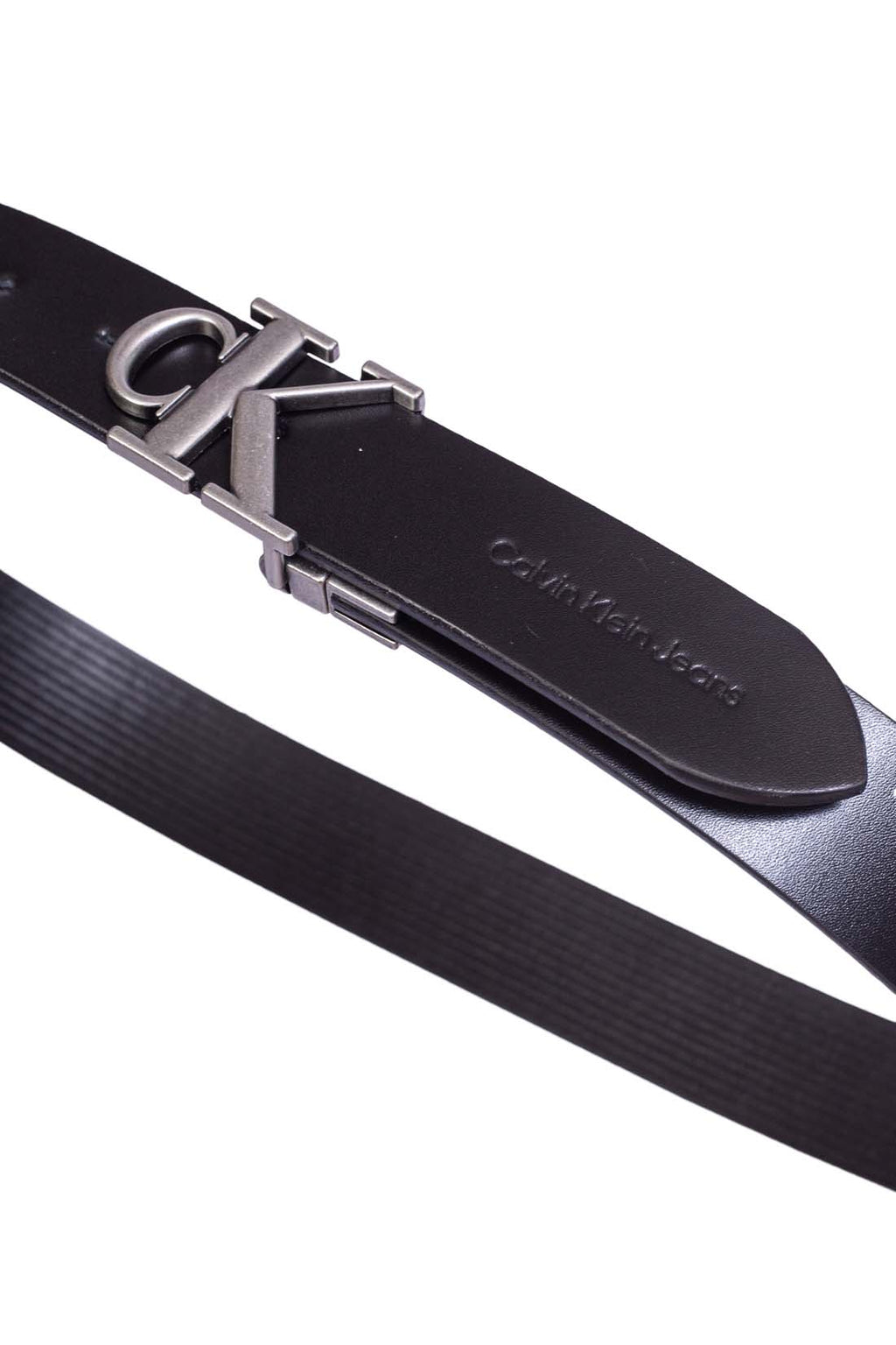 CALVIN KLEIN JEANS - Women's reversible leather logo belt-19
