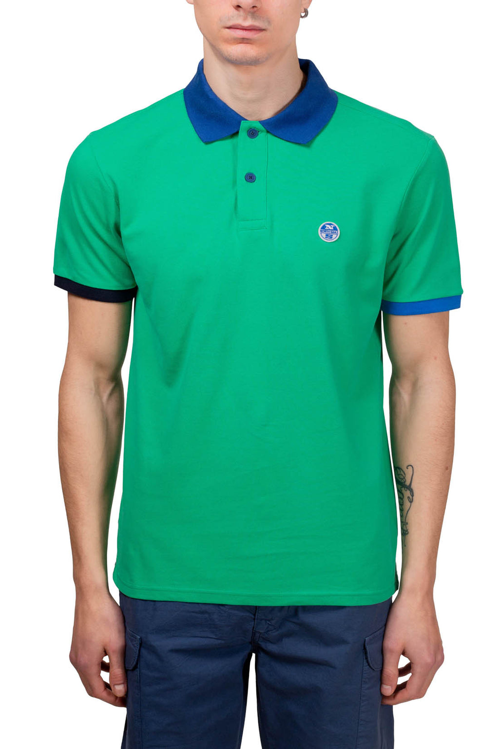 NORTH SAILS - Men's polo shirt with spoken collar  - Size L