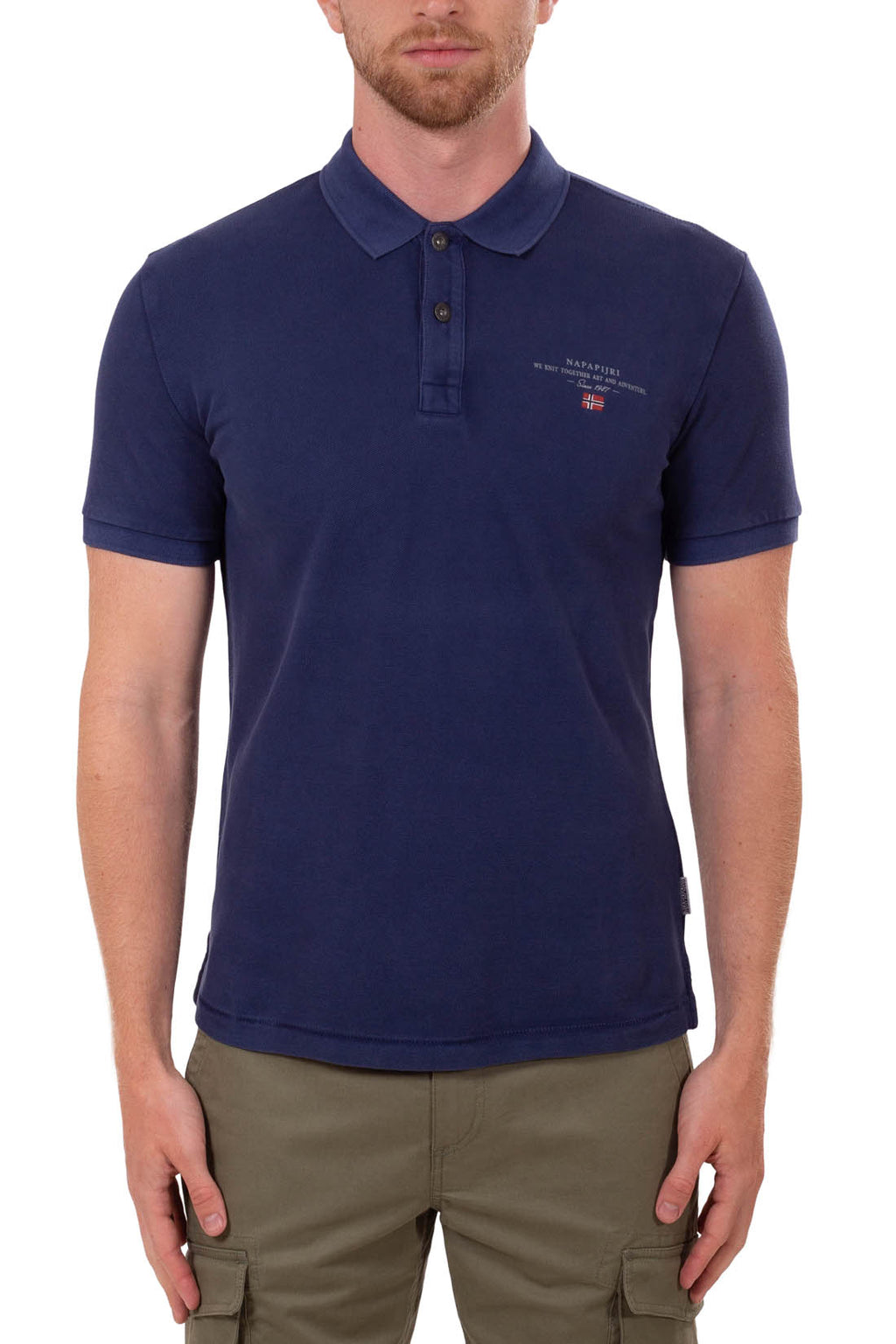 NAPAPIJRI - Men's logo polo shirt-1