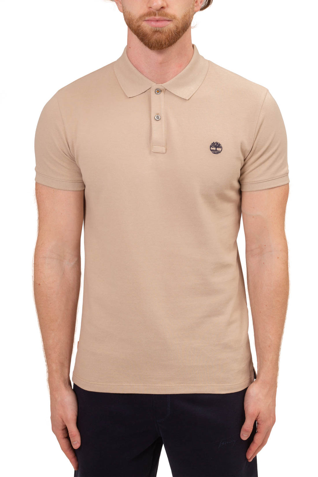 TIMBERLAND - Men's slim polo shirt with logo  - Size S-0
