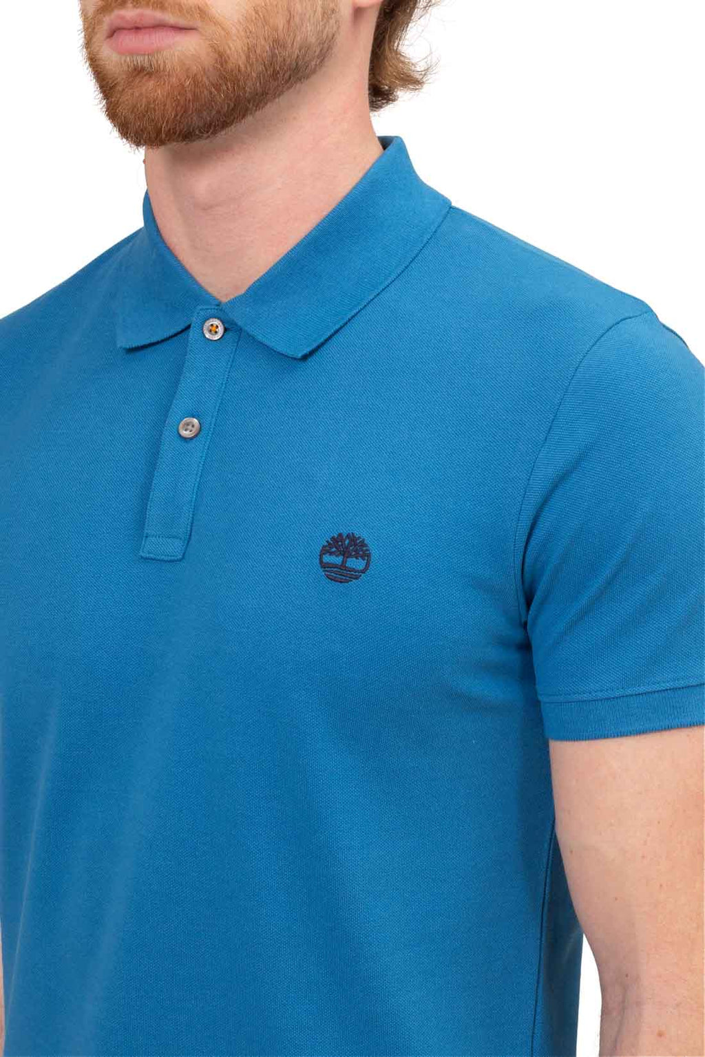 TIMBERLAND - Men's slim polo shirt with logo  - Size S-5