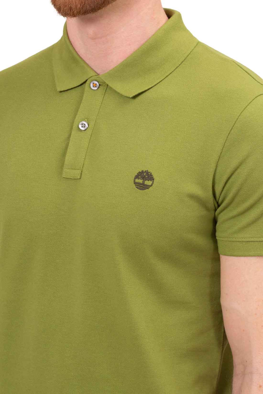 TIMBERLAND - Men's slim polo shirt with logo  - Size S-8