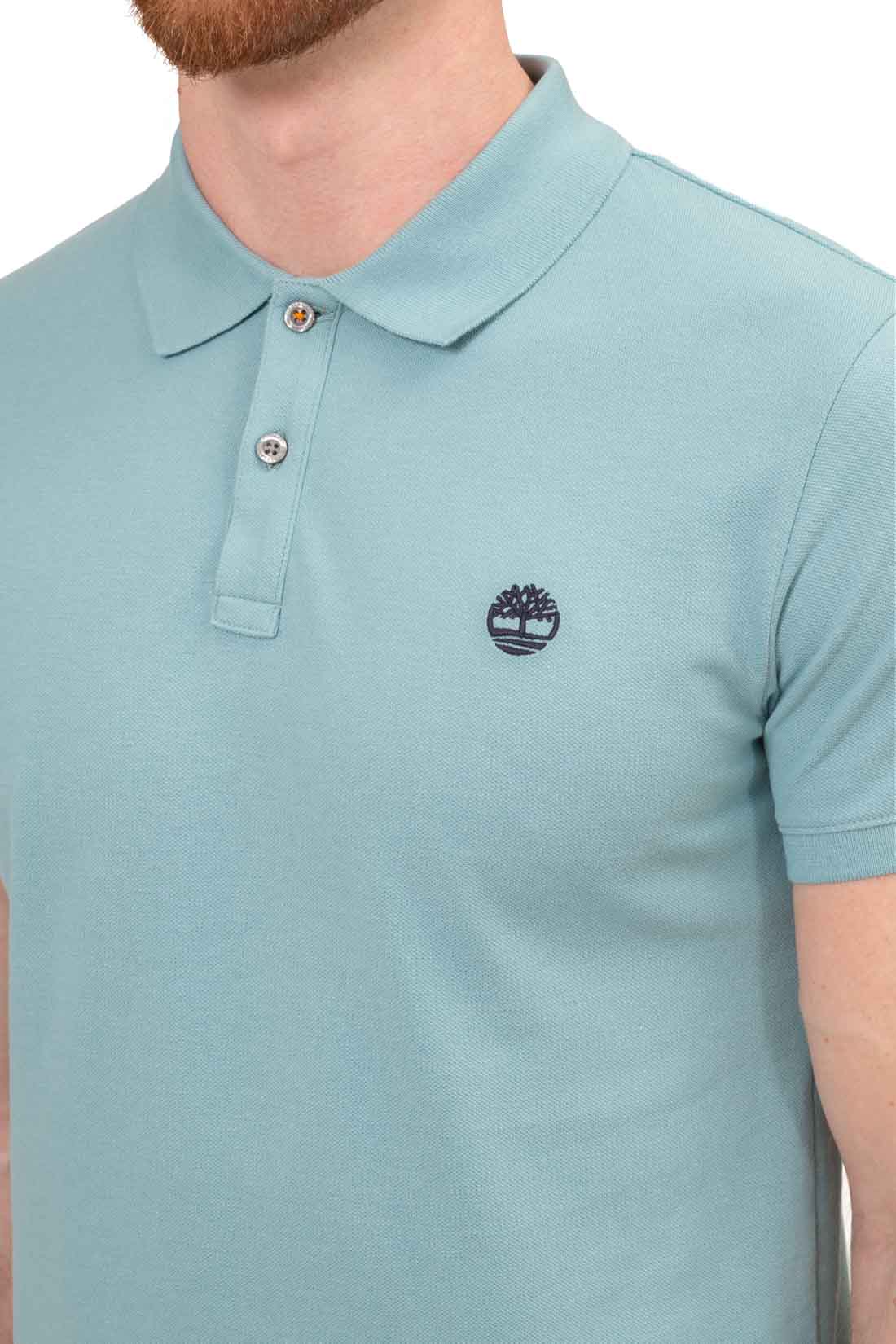 TIMBERLAND - Men's slim polo shirt with logo  - Size S-11
