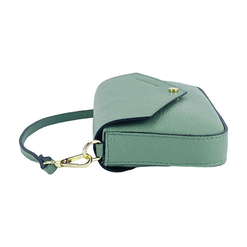 Borsa a Spalla in Vera Pelle Made in Italy — Menta