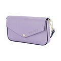 Borsa a Spalla in Vera Pelle Made in Italy — Lilla