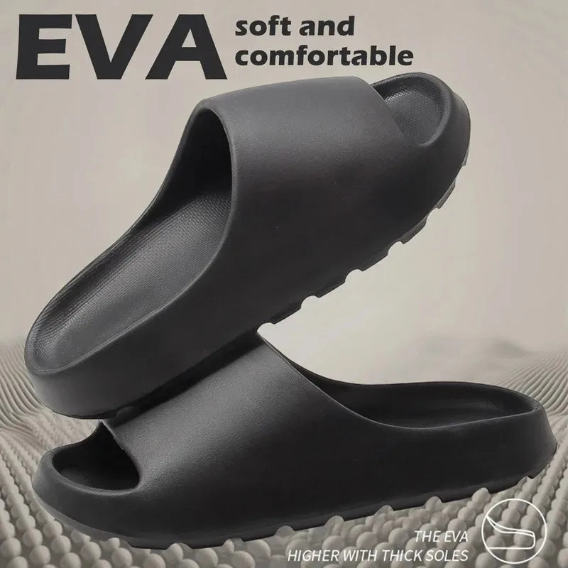 Coconut Slippers Cloud Thick-soled Sandals Summer Fashion Soft Bottom Beach Men Slippers Women's Sandals  EVA Slides | 1