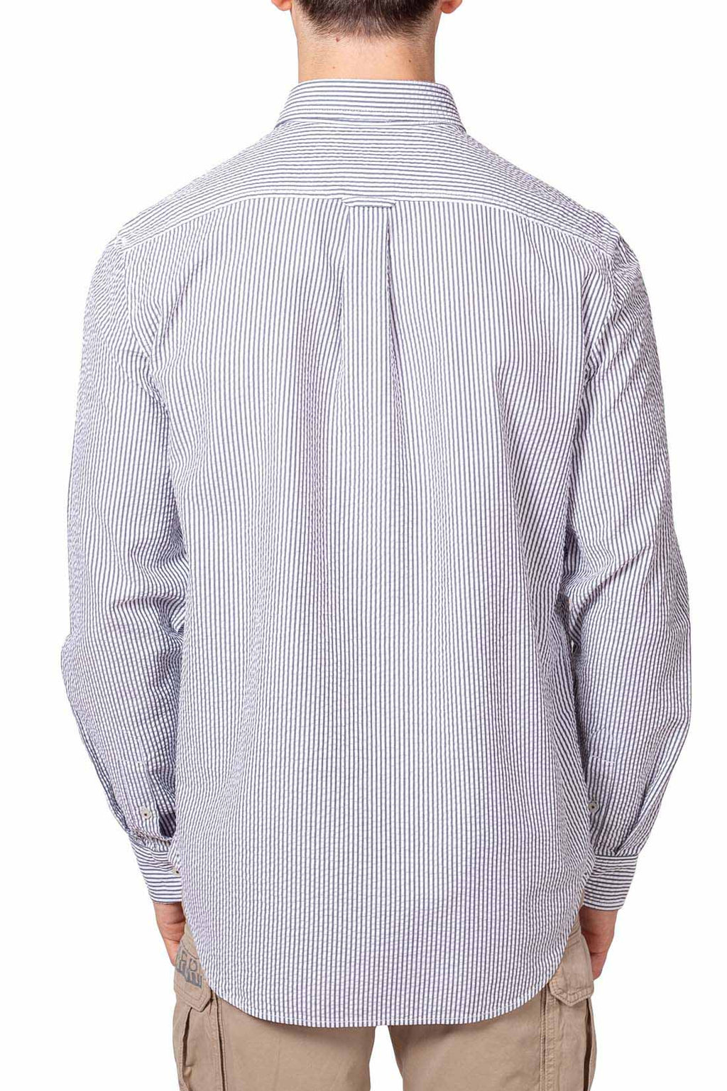 TIMBERLAND - Men's button-down seersucker shirt-2