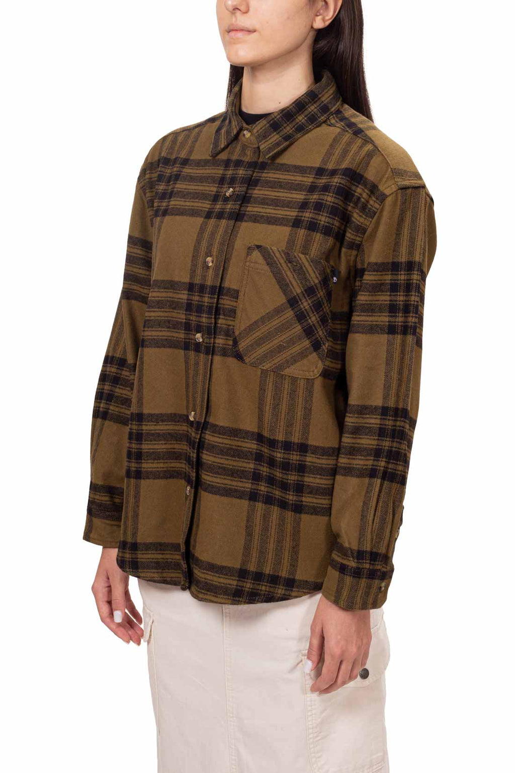 TIMBERLAND - Women's relaxed flannel shirt-1