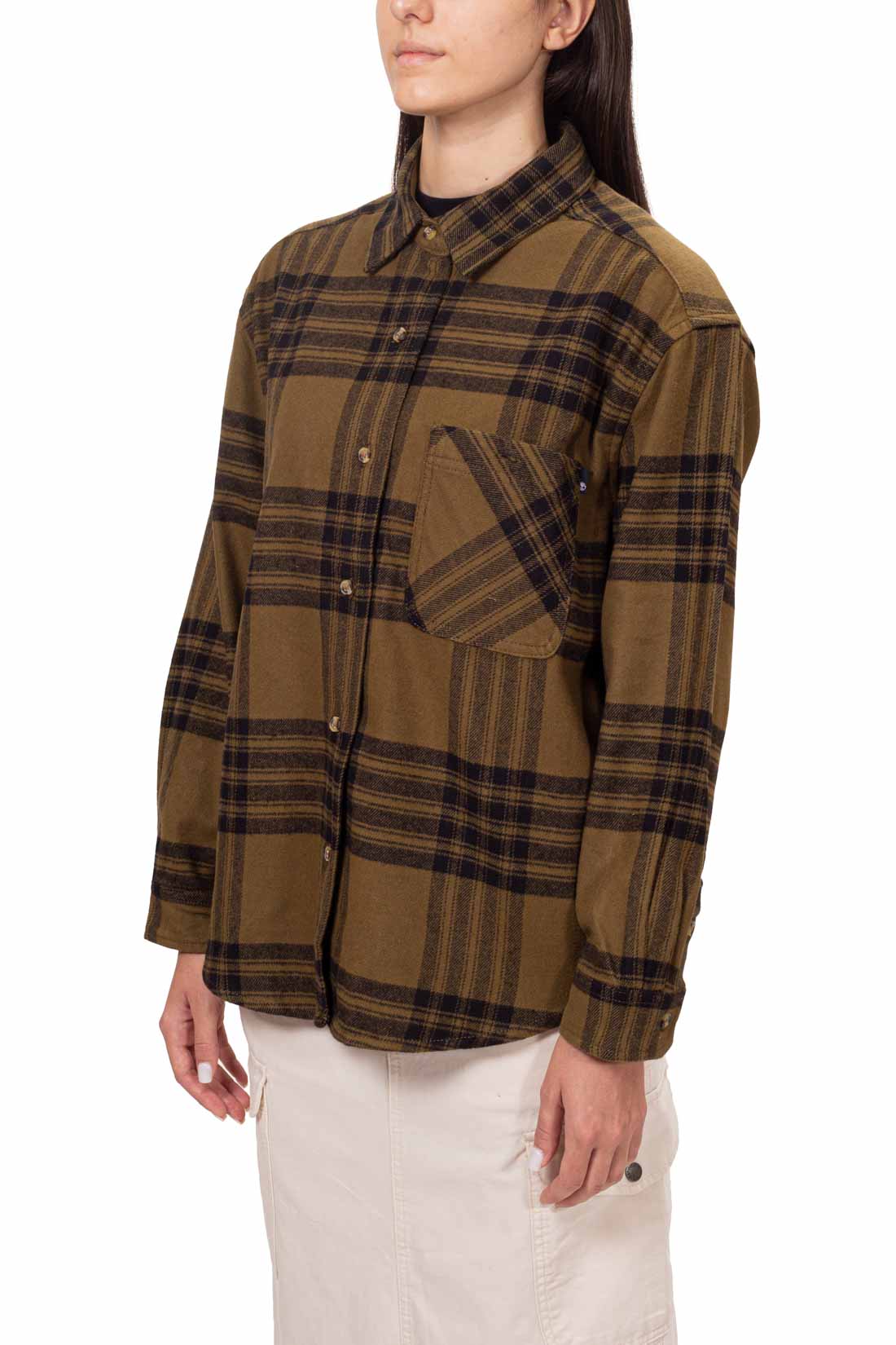 TIMBERLAND - Women's relaxed flannel shirt-1