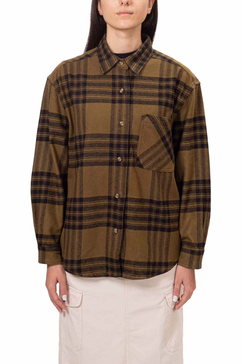 TIMBERLAND - Women's relaxed flannel shirt-7