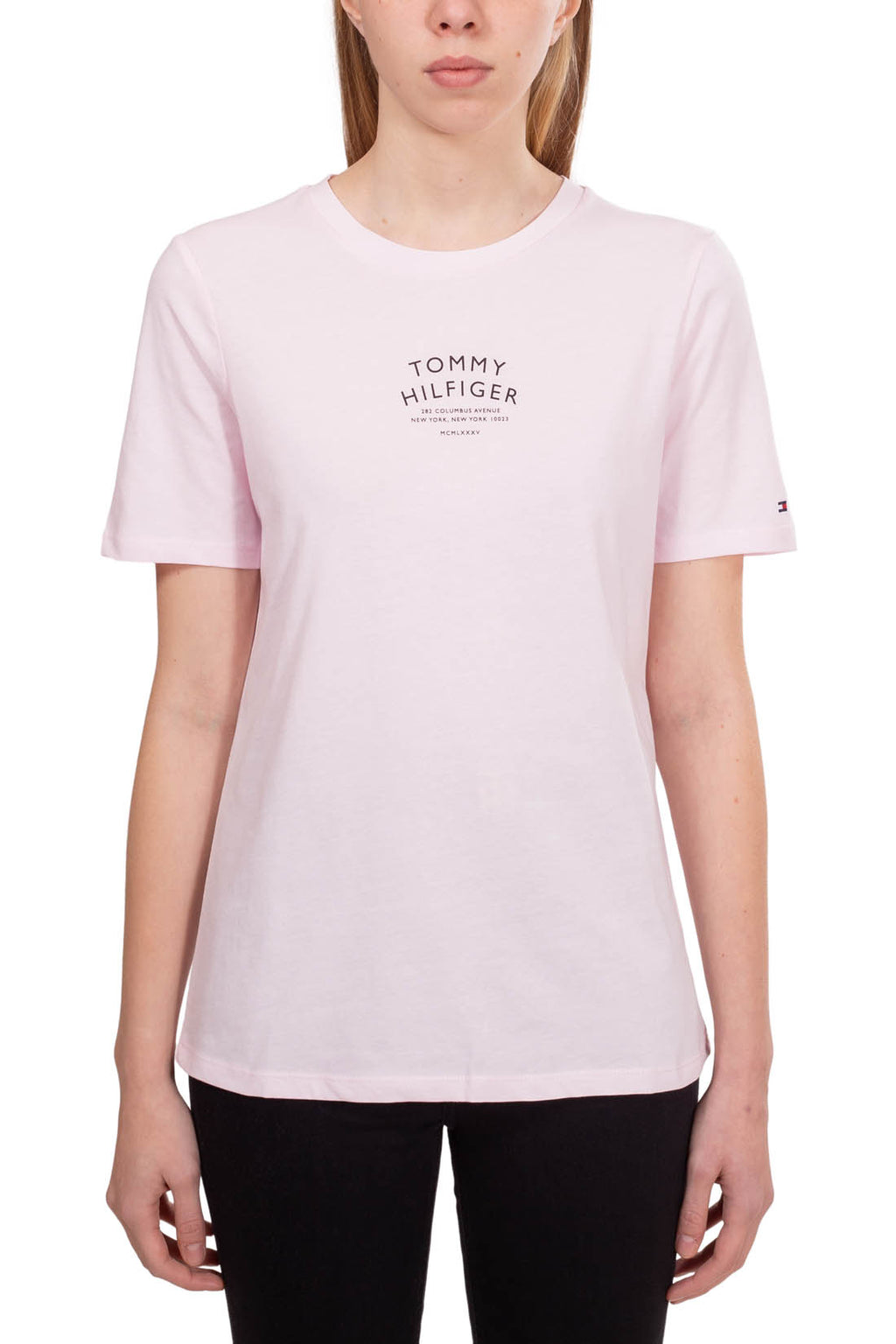 TOMMY HILFIGER - Women's regular logo T-shirt  - Size S-1
