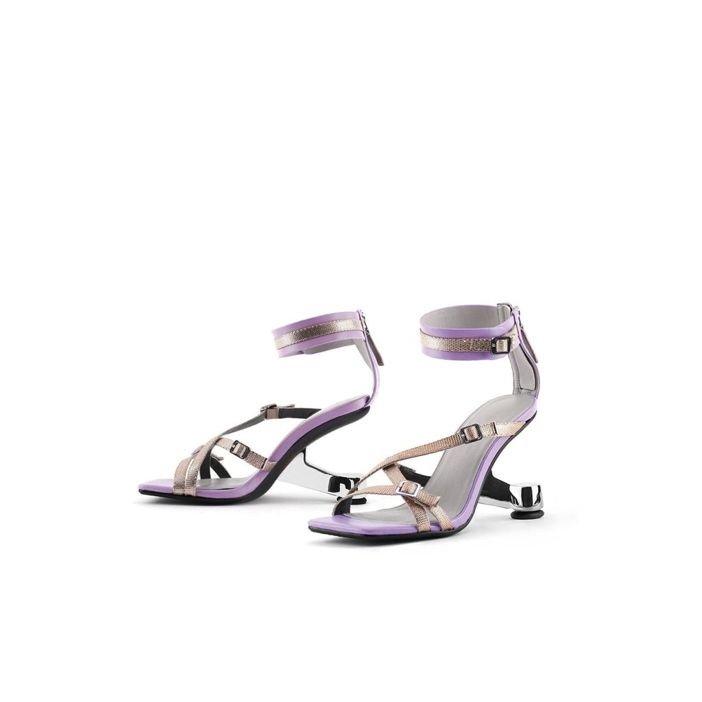 Boho Stage Ankle Strap Mules