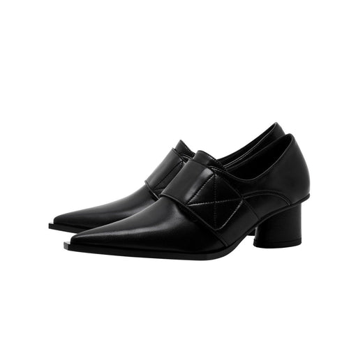 Corporate Pointed Toe Leather Loafers