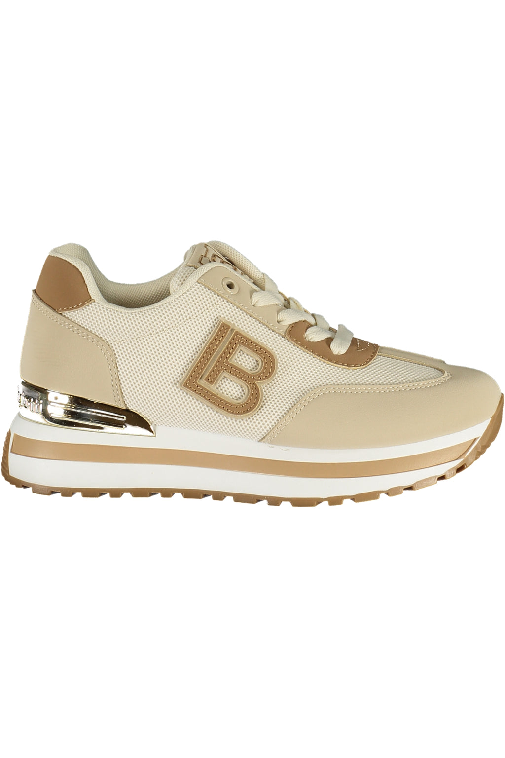 LAURA BIAGIOTTI WOMEN'S BEIGE SPORTS SHOES