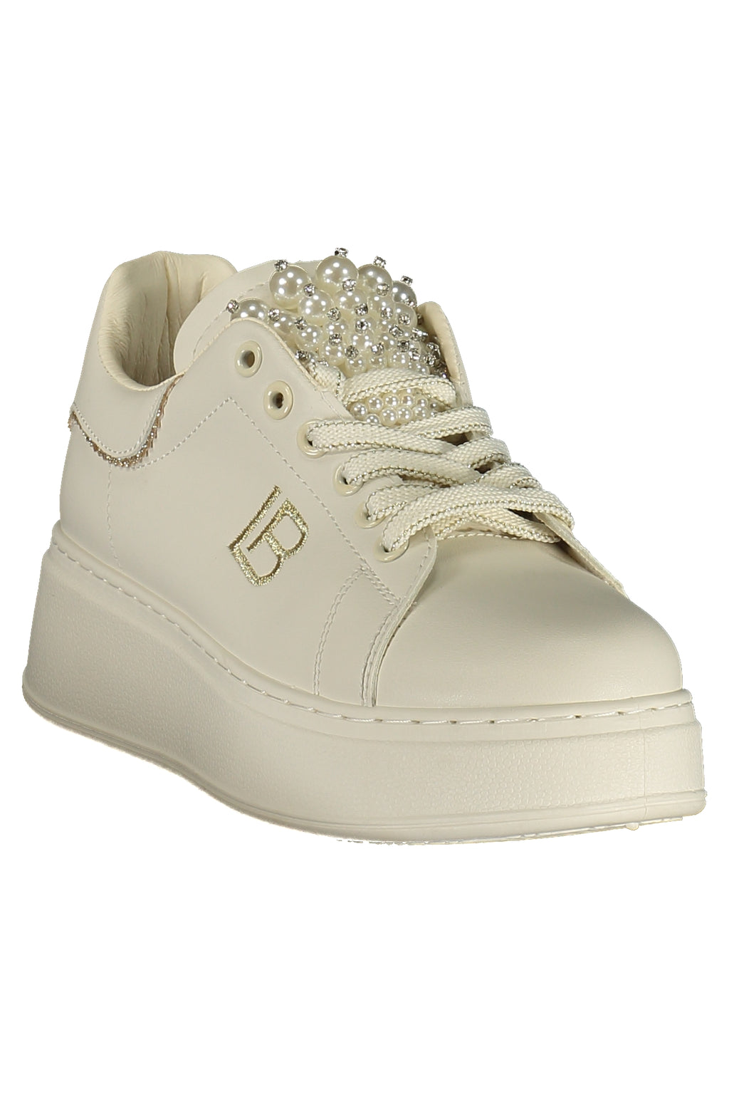 LAURA BIAGIOTTI WOMEN'S WHITE SPORTS SHOES