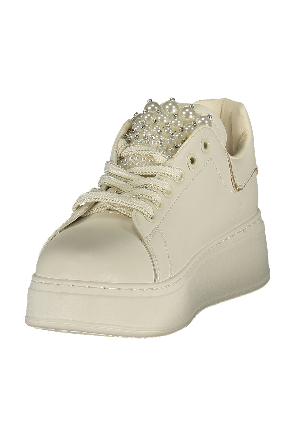 LAURA BIAGIOTTI WOMEN'S WHITE SPORTS SHOES