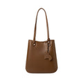 Leather Horse Charm Tote Bag