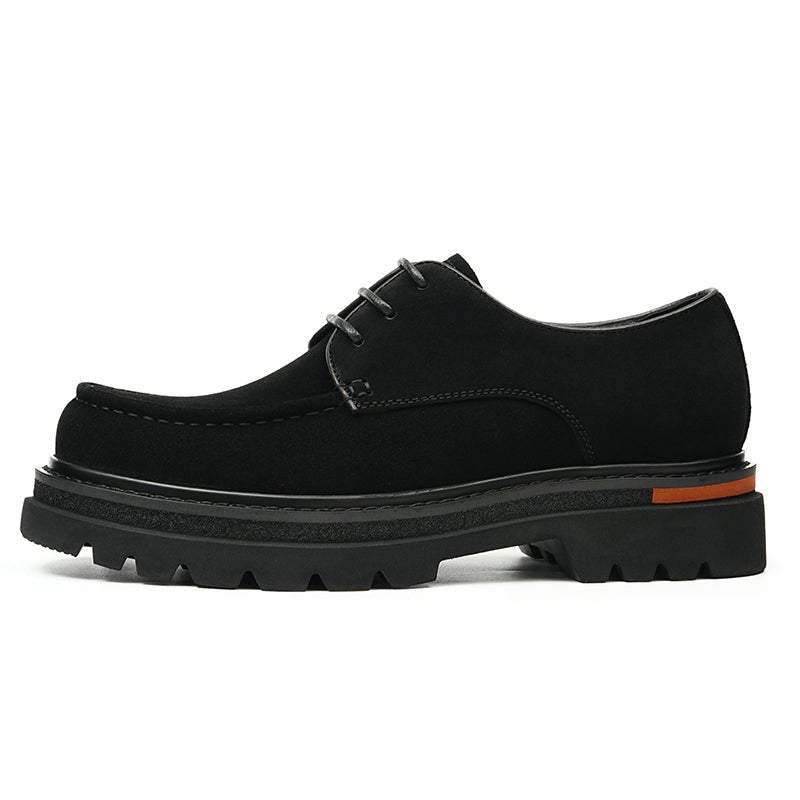 Men’s Suede Derby Shoes with Rugged Business Sole