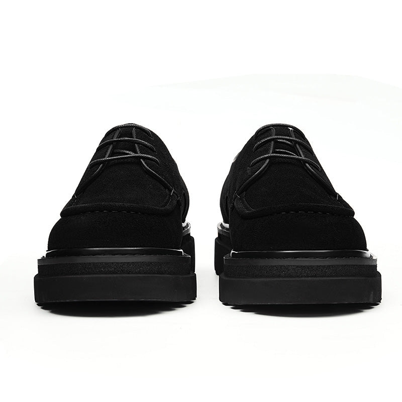 Men’s Suede Derby Shoes with Rugged Business Sole