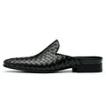 Men’s Woven Calfskin City Stroll Mules
