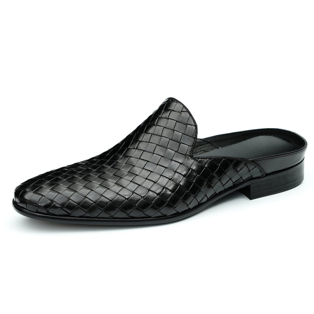 Men’s Woven Calfskin City Stroll Mules