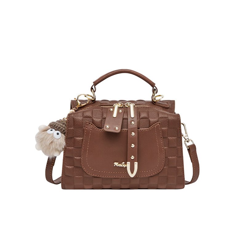 Porto Quilted Leather Top Handle Boston Crossbody Bag