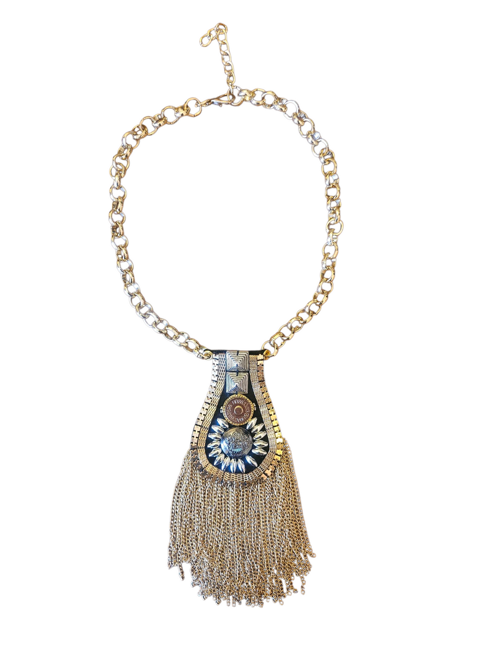 Collana Mannish Calamita Gold Fringe-1