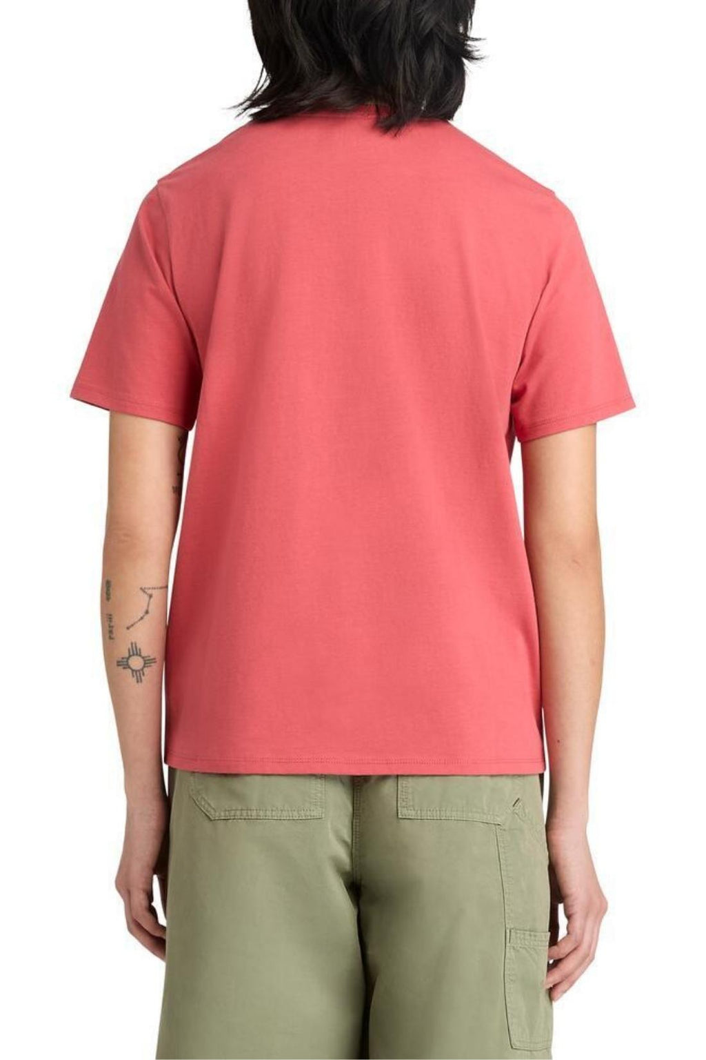 TIMBERLAND - Women's T-shirt with linear logo - Size XL-5