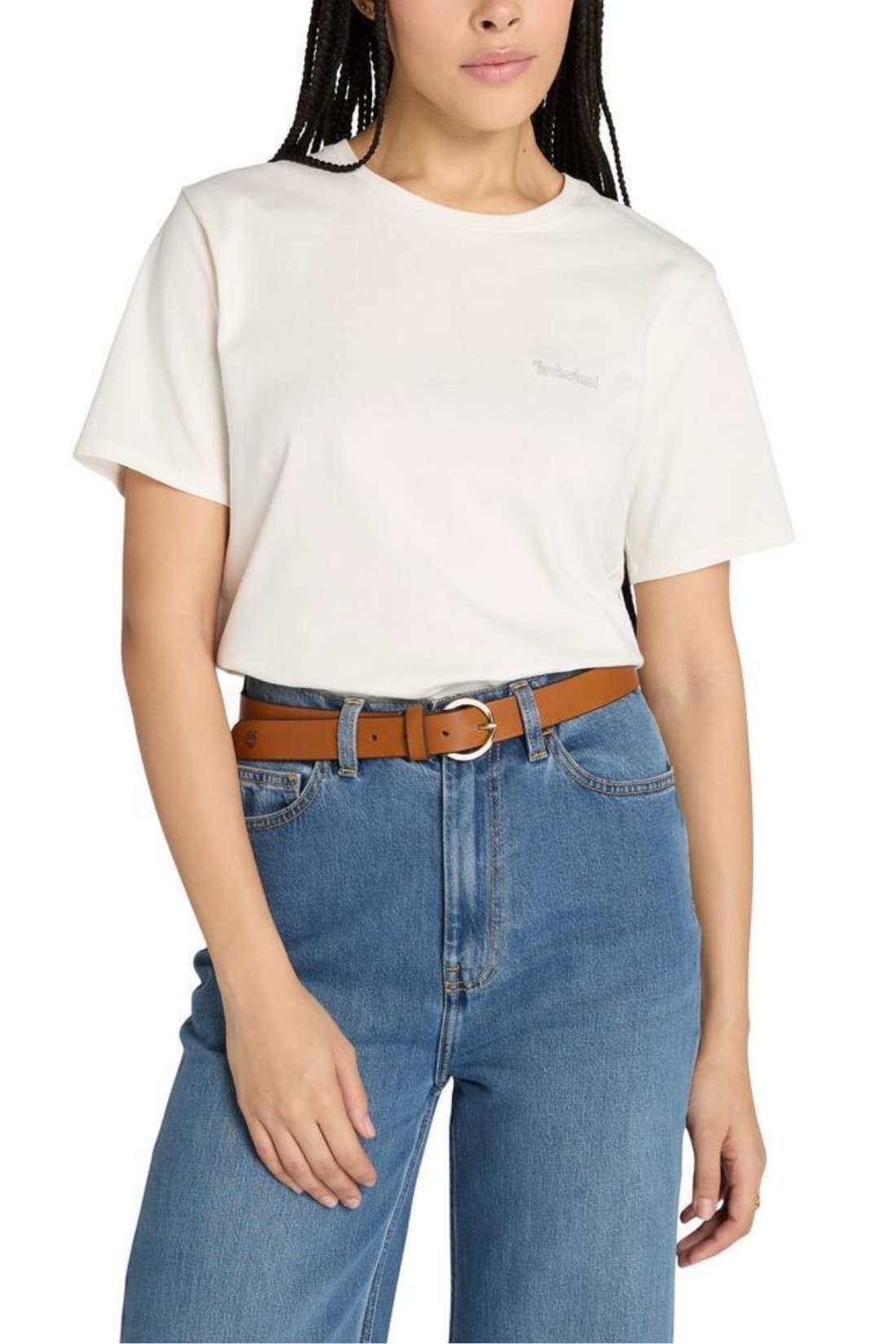 TIMBERLAND - Women's T-shirt with linear logo - Size XL-9