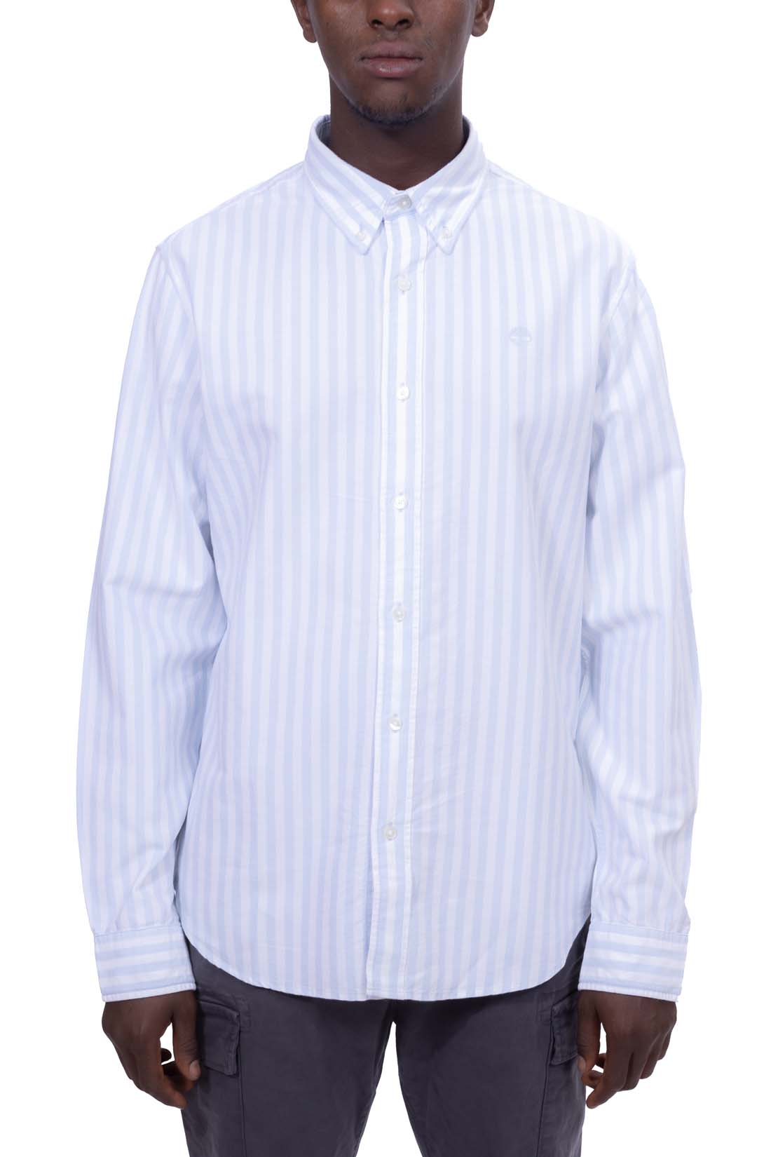 TIMBERLAND - Camicia uomo Oxford a righe  - Taglia XL-8