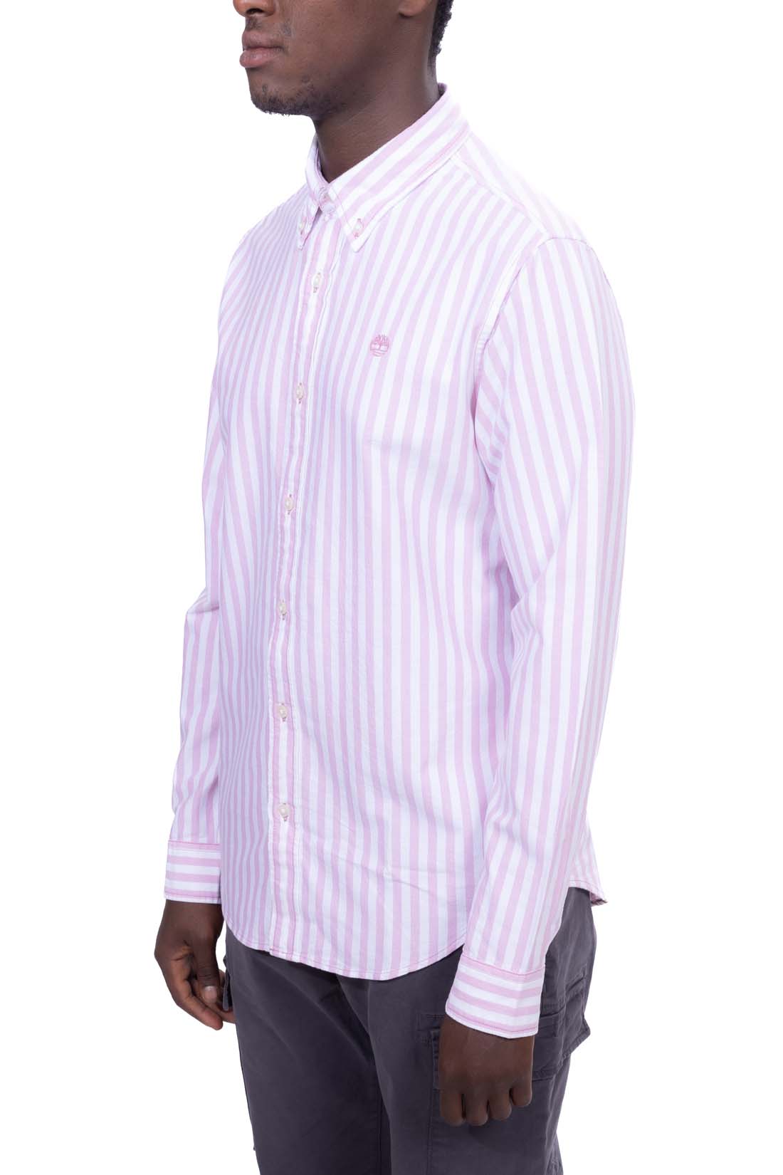 TIMBERLAND - Camicia uomo Oxford a righe  - Taglia XL-5