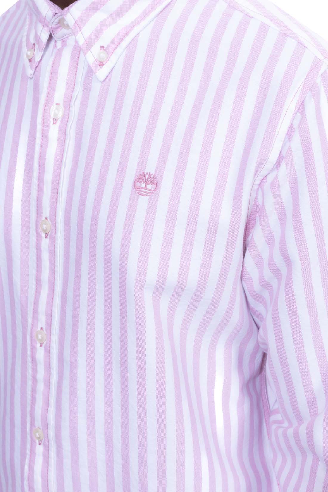 TIMBERLAND - Camicia uomo Oxford a righe  - Taglia XL-7