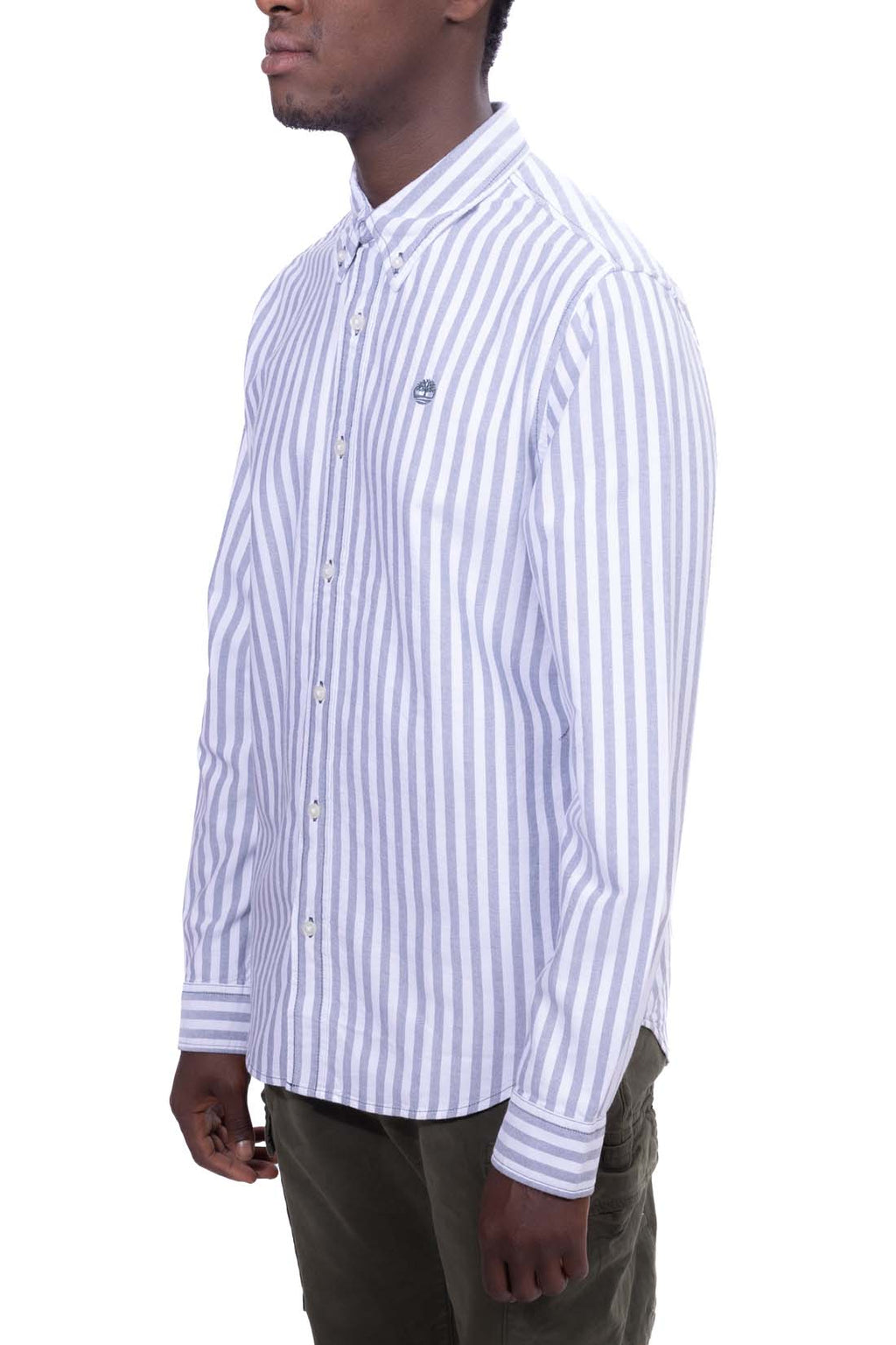 TIMBERLAND - Camicia uomo Oxford a righe  - Taglia XL-1