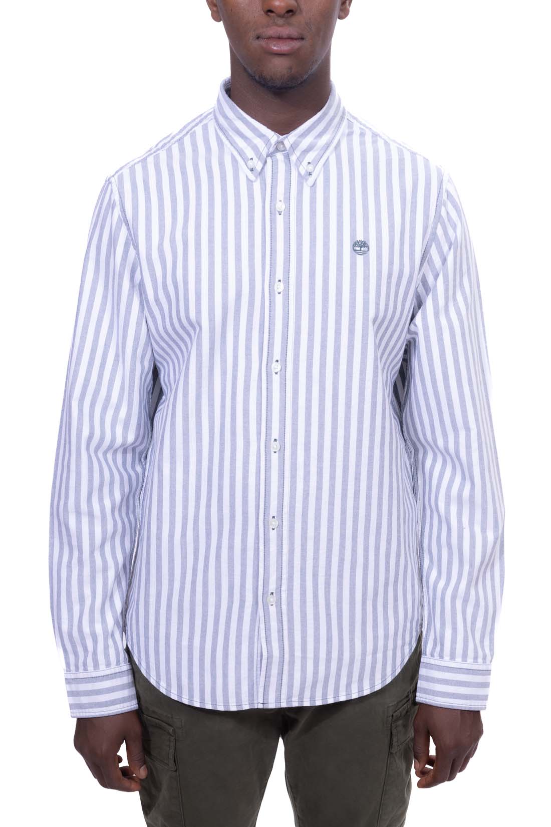TIMBERLAND - Camicia uomo Oxford a righe  - Taglia XL-0