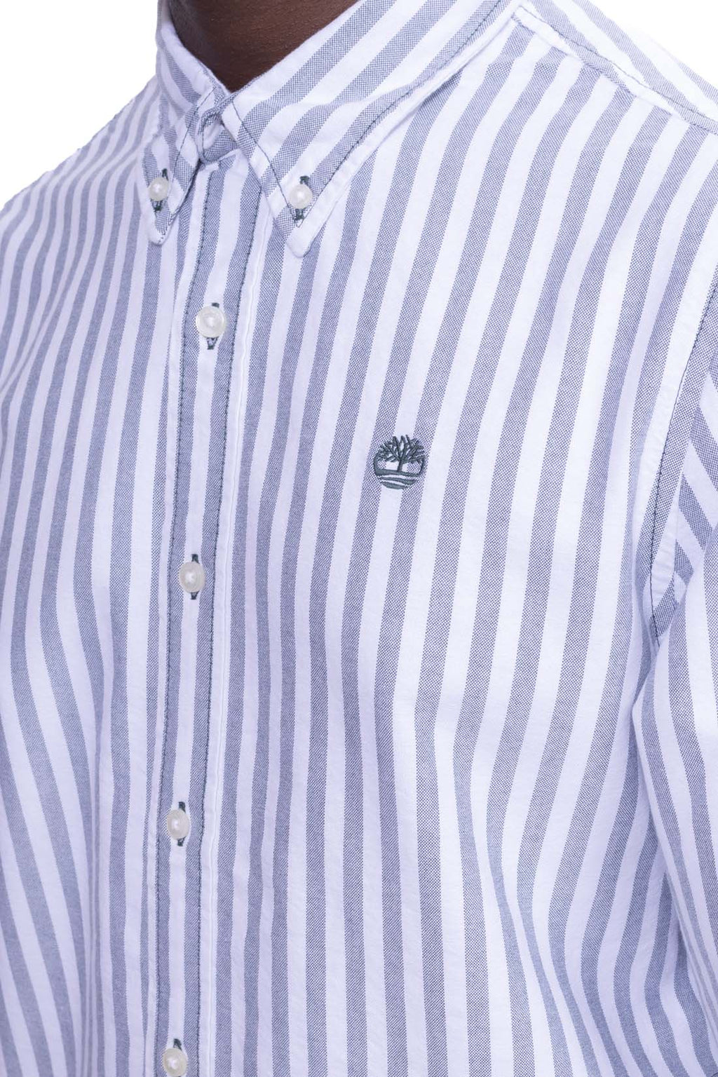 TIMBERLAND - Camicia uomo Oxford a righe  - Taglia XL-2
