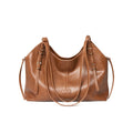 Vintage Leather Large Capacity Commuter Tote Bag